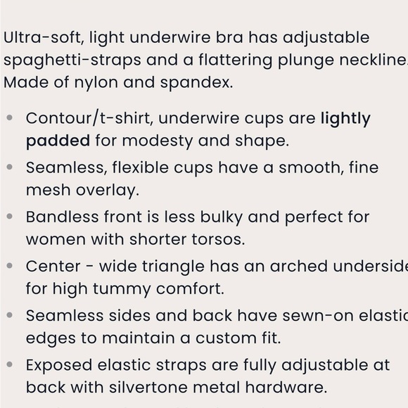 On Gossamer NWT Next to Nothing Micro T-Shirt Underwire Bra in Peach Pearl 36D - Picture 8 of 9